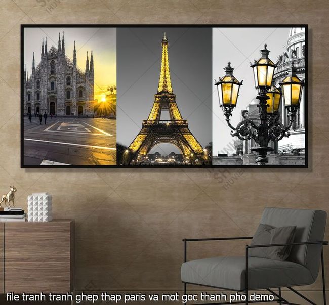 file tranh tranh ghep thap paris va mot goc thanh pho